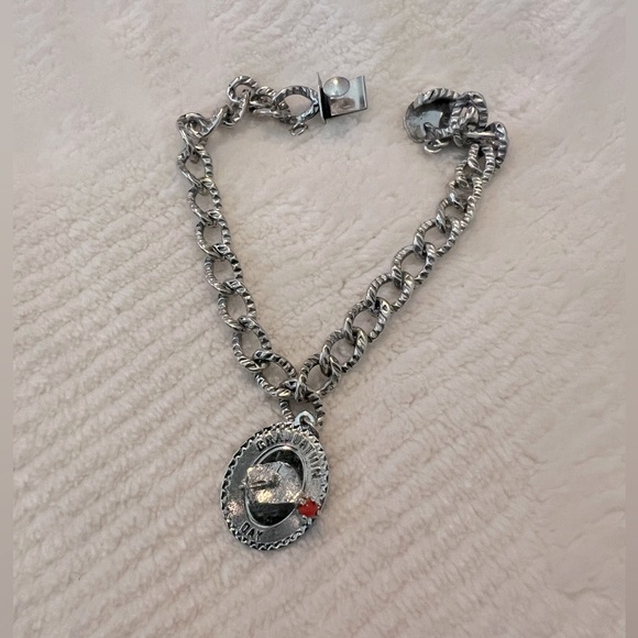 Very Rare Vintage Sterling Charm Bracelet - Picture 1 of 6